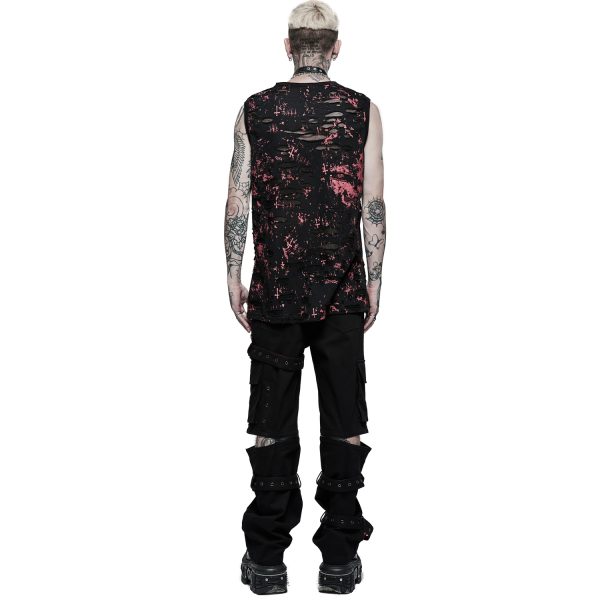 PUNK RAVE Pantalon ‘Double Jeu’ Noir Meilleur Service 4