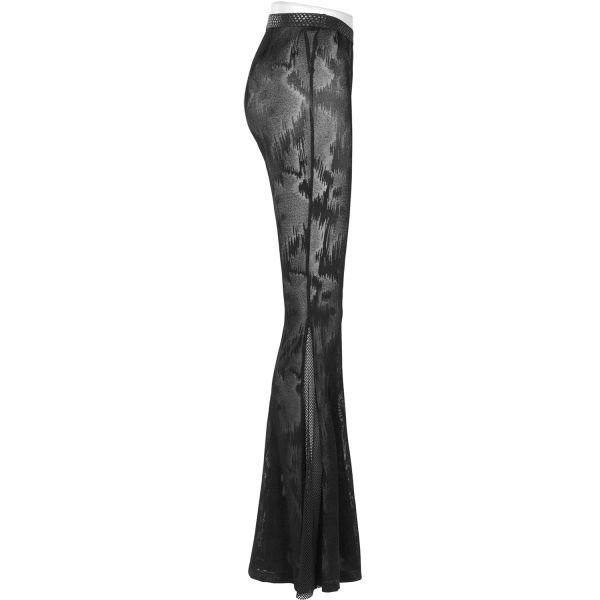 PUNK RAVE Pantalon Evasé ‘Serpentine’ Noir Protections acheteurs 13