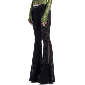 PUNK RAVE Pantalon Evasé ‘Serpentine’ Noir Protections acheteurs 31