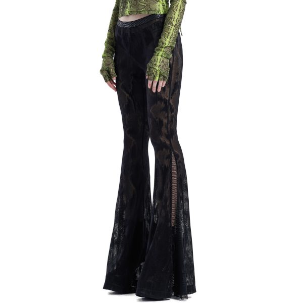PUNK RAVE Pantalon Evasé ‘Serpentine’ Noir Protections acheteurs 9