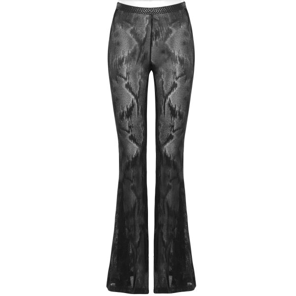 PUNK RAVE Pantalon Evasé ‘Serpentine’ Noir Protections acheteurs 11