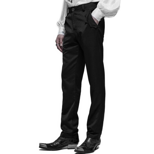 officiel PUNK RAVE Pantalon Goth ‘Bat Pockets’ Noir 12
