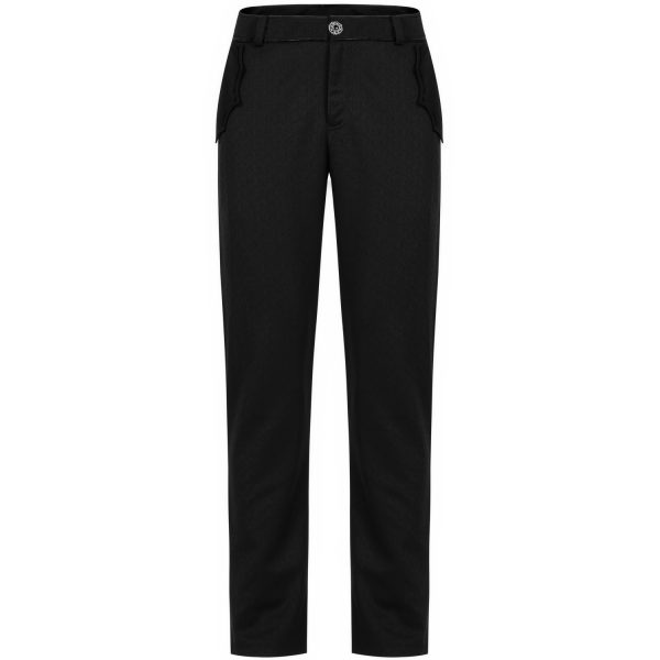 officiel PUNK RAVE Pantalon Goth ‘Bat Pockets’ Noir 13