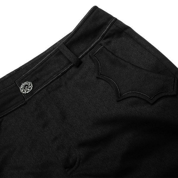 officiel PUNK RAVE Pantalon Goth ‘Bat Pockets’ Noir 16