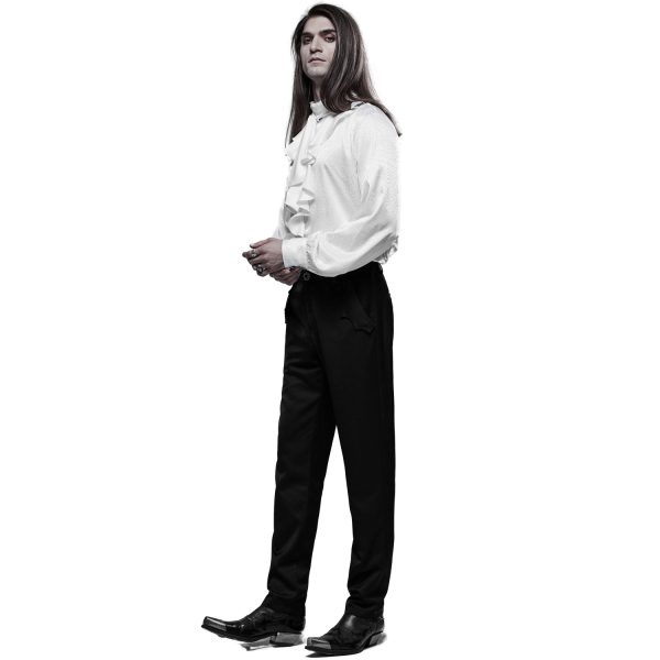 officiel PUNK RAVE Pantalon Goth ‘Bat Pockets’ Noir 5