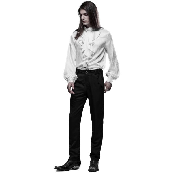 officiel PUNK RAVE Pantalon Goth ‘Bat Pockets’ Noir 7