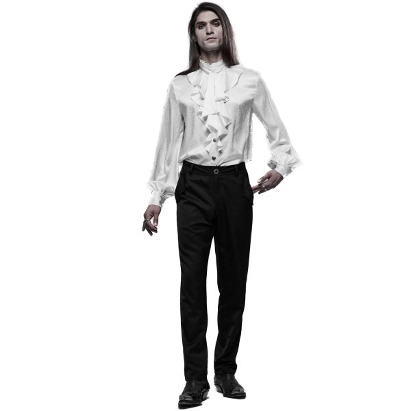 officiel PUNK RAVE Pantalon Goth ‘Bat Pockets’ Noir 8