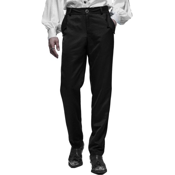 officiel PUNK RAVE Pantalon Goth ‘Bat Pockets’ Noir 10