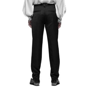 officiel PUNK RAVE Pantalon Goth ‘Bat Pockets’ Noir 37