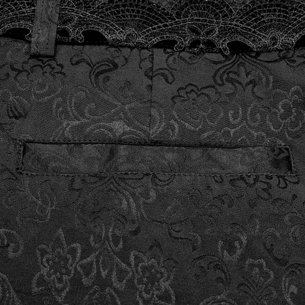 PUNK RAVE Pantalon ‘Goth Blood’ En Jacquard Noir Pas Cher soldes France 14