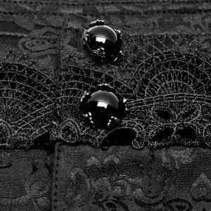 PUNK RAVE Pantalon ‘Goth Blood’ En Jacquard Noir Pas Cher soldes France 33
