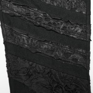 Boutique officielle PUNK RAVE Pantalon ‘Goth Distressed’ Noir 55