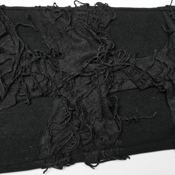 Boutique officielle PUNK RAVE Pantalon ‘Goth Distressed’ Noir 20