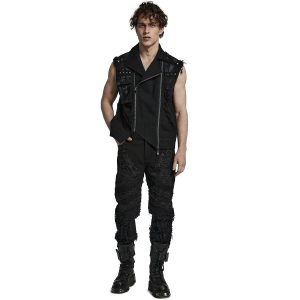 Boutique officielle PUNK RAVE Pantalon ‘Goth Distressed’ Noir 29
