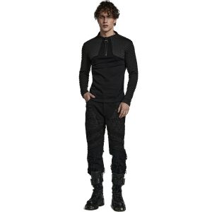 Boutique officielle PUNK RAVE Pantalon ‘Goth Distressed’ Noir 35