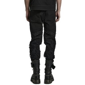 Boutique officielle PUNK RAVE Pantalon ‘Goth Distressed’ Noir 39