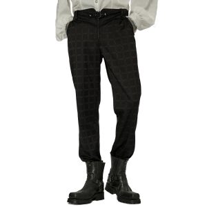 PUNK RAVE Pantalon ‘Goth Plaid’ Noir grossiste 31