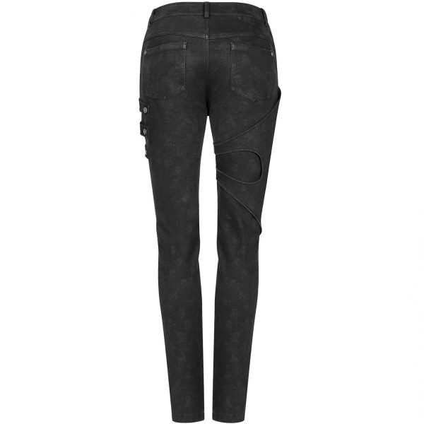 PUNK RAVE Pantalon ‘Gothic Trooper’ Noir SOLDES TOUT À 12