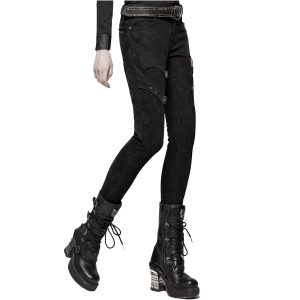 PUNK RAVE Pantalon ‘Gothic Trooper’ Noir SOLDES TOUT À 36