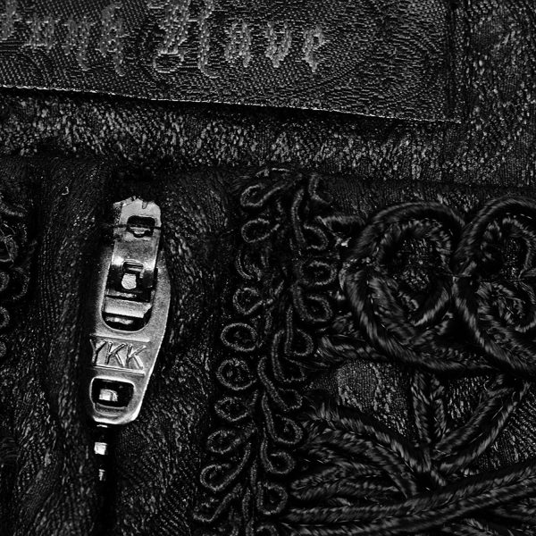 PUNK RAVE Pantalon Gothique ‘Black Soiree’ Noir à prix d'occasion 14
