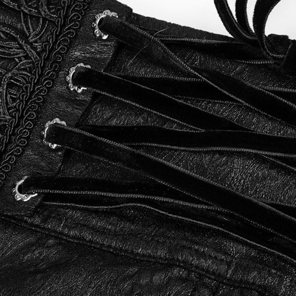 PUNK RAVE Pantalon Gothique ‘Black Soiree’ Noir à prix d'occasion 16