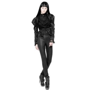 PUNK RAVE Pantalon Gothique ‘Black Soiree’ Noir à prix d'occasion 28