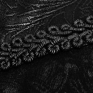 PUNK RAVE Pantalon Gothique Victorien ‘Florian’ Noir Nouvelle Collection 49