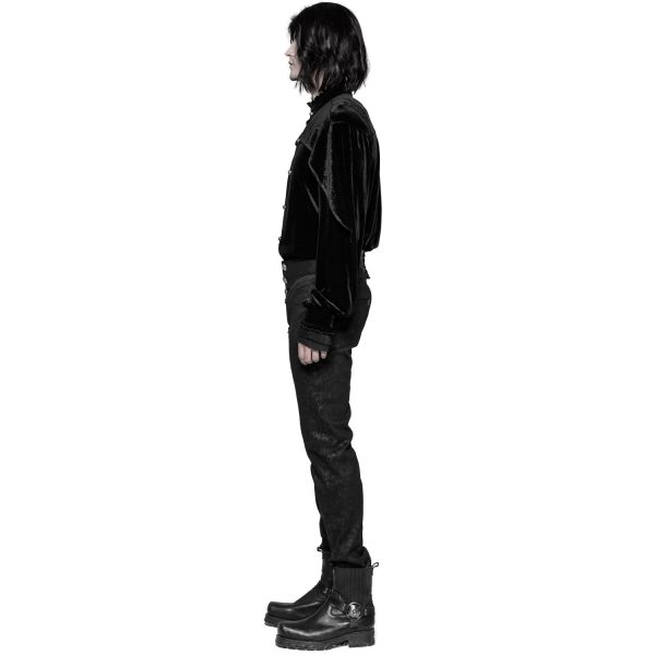PUNK RAVE Pantalon Gothique Victorien ‘Florian’ Noir Nouvelle Collection 5