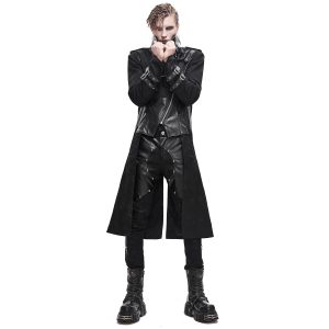 DEVIL FASHION Pantalon ‘Haboolm’ En Jean Et Simili Cuir Noirs en france 28
