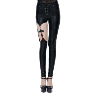 Vente DEVIL FASHION Pantalon ‘Hecate’ Noir 34
