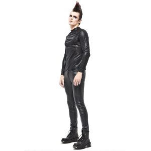 a Prix Discount DEVIL FASHION Pantalon ‘Hunter’ En Simili Cuir Noir 13