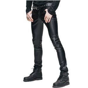 a Prix Discount DEVIL FASHION Pantalon ‘Hunter’ En Simili Cuir Noir 27