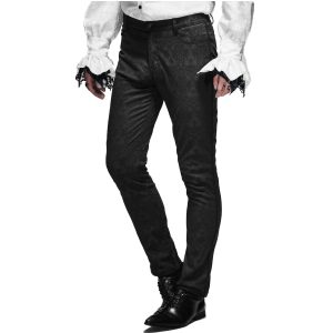 marques de renommée DEVIL FASHION Pantalon ‘Ishmael’ En Jacquard Noir 16