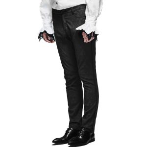 marques de renommée DEVIL FASHION Pantalon ‘Ishmael’ En Jacquard Noir 18
