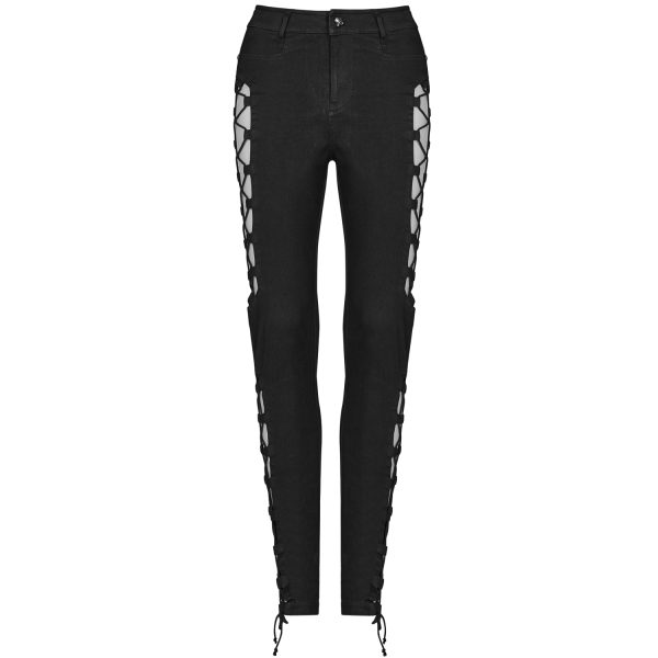PUNK RAVE Pantalon ‘Kera’ Noir guranteed de qualité 13