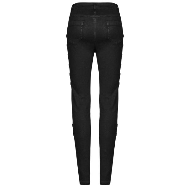 PUNK RAVE Pantalon ‘Kera’ Noir guranteed de qualité 14