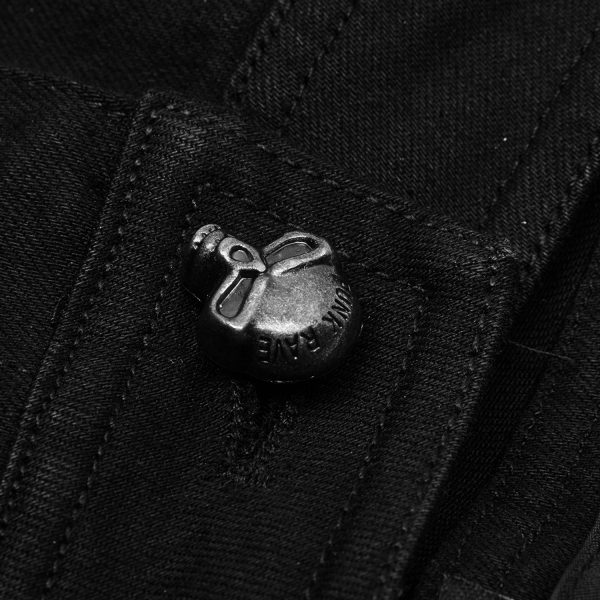 PUNK RAVE Pantalon ‘Kera’ Noir guranteed de qualité 17