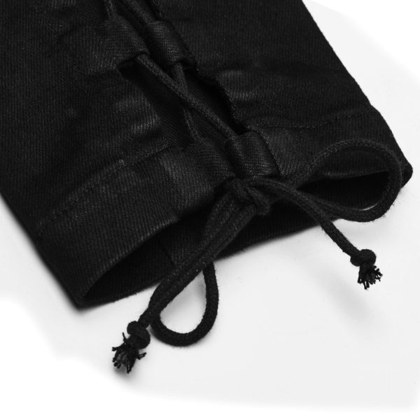 PUNK RAVE Pantalon ‘Kera’ Noir guranteed de qualité 18