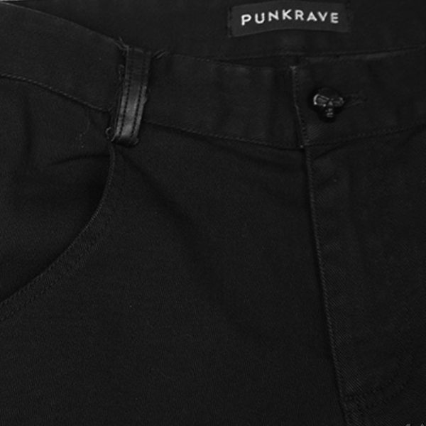 PUNK RAVE Pantalon ‘Mad Max’ Noir grand choix 13