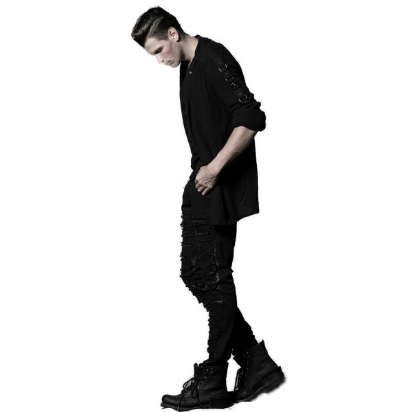 PUNK RAVE Pantalon ‘Mad Max’ Noir grand choix 5