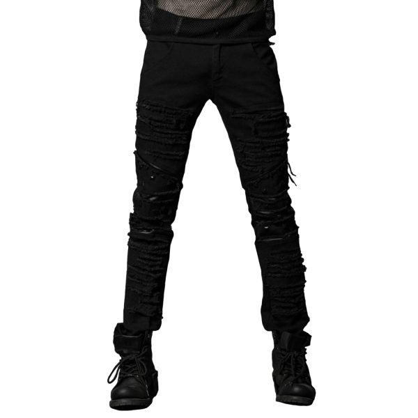 PUNK RAVE Pantalon ‘Mad Max’ Noir grand choix 1