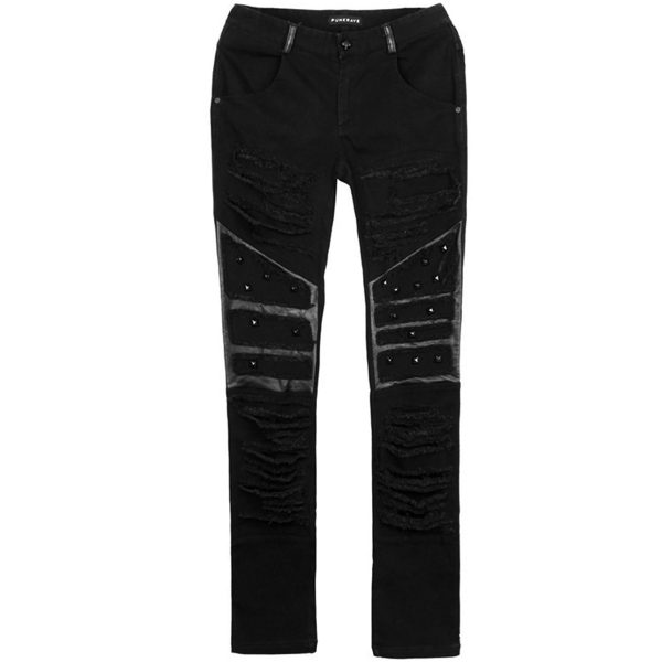 PUNK RAVE Pantalon ‘Mad Max’ Noir grand choix 11