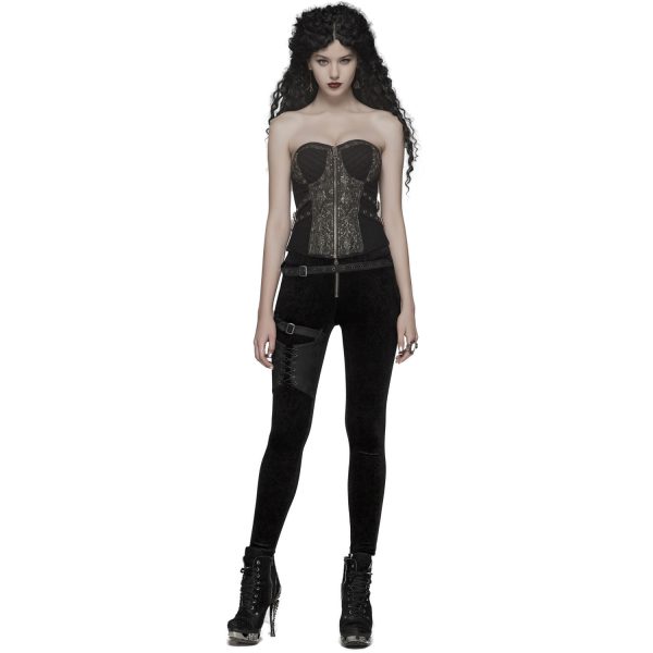 PUNK RAVE Pantalon ‘Maeve’ Noir garantis authentique 3