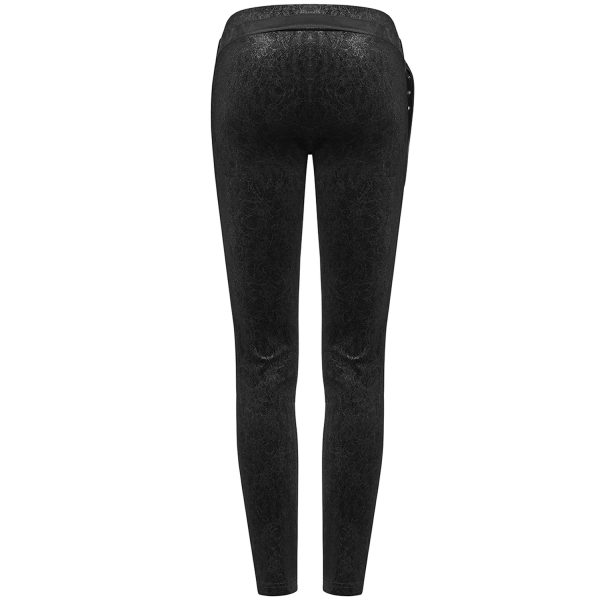 PUNK RAVE Pantalon ‘Maeve’ Noir garantis authentique 12