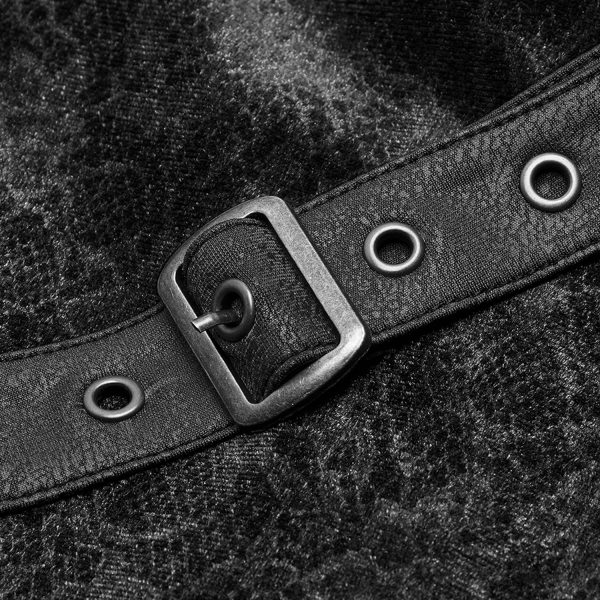 PUNK RAVE Pantalon ‘Maeve’ Noir garantis authentique 16