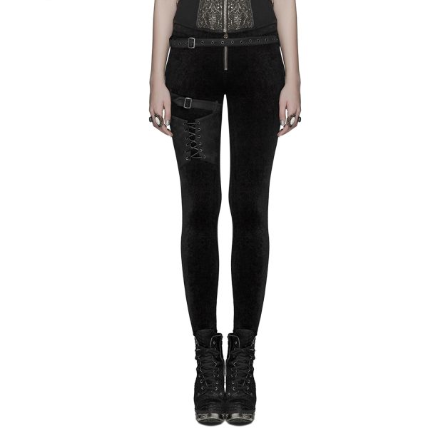 PUNK RAVE Pantalon ‘Maeve’ Noir garantis authentique 7
