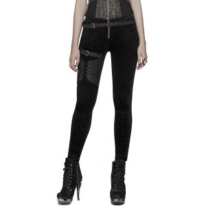 PUNK RAVE Pantalon ‘Maeve’ Noir garantis authentique 33