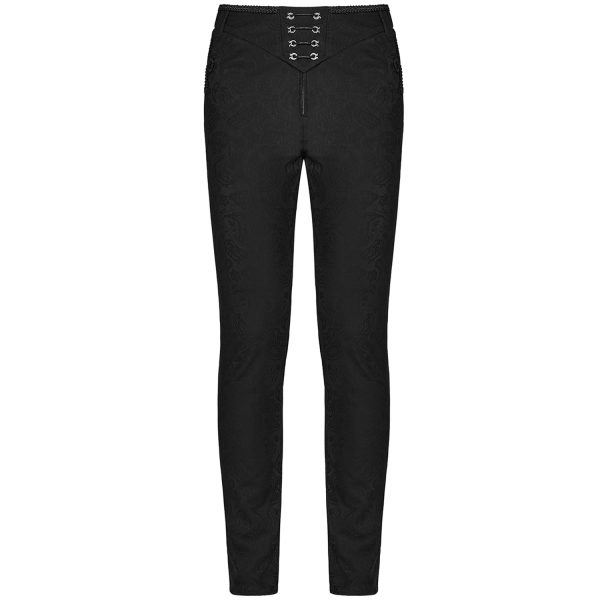 Acheter Maintenant PUNK RAVE Pantalon ‘Noctivagus’ En Jacquard Noir 12