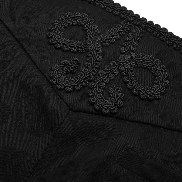 Acheter Maintenant PUNK RAVE Pantalon ‘Noctivagus’ En Jacquard Noir 17