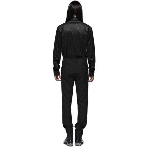Acheter Maintenant PUNK RAVE Pantalon ‘Noctivagus’ En Jacquard Noir 23